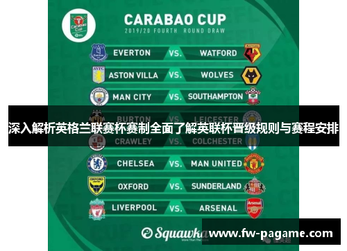 深入解析英格兰联赛杯赛制全面了解英联杯晋级规则与赛程安排