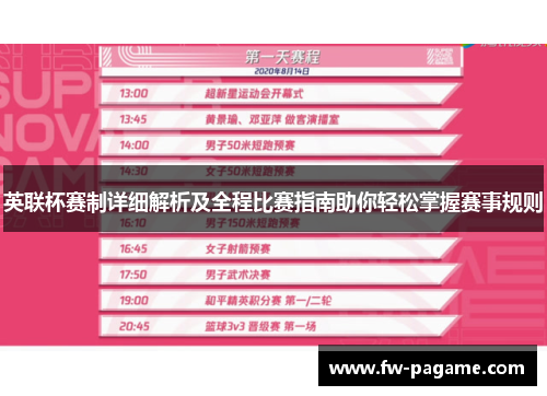 英联杯赛制详细解析及全程比赛指南助你轻松掌握赛事规则